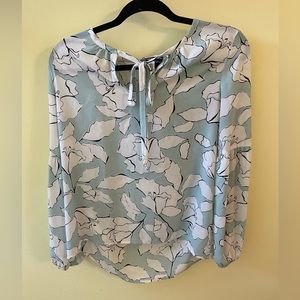 Karl Lagerfeld Floral Tie Front Blouse